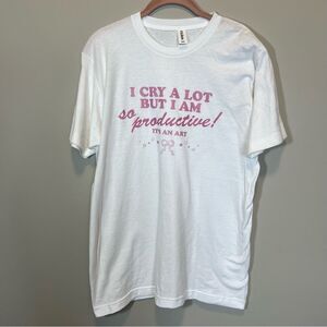 Taylor Swift I Cry a Lot But I am So Productive Shirt Medium